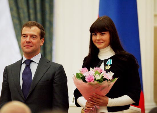 Лариса Ильченко и Дмитрий Медведев