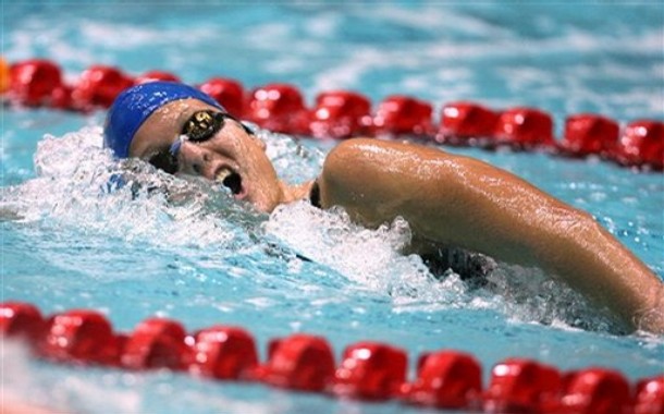 Елена Соколова Elena Sokolova финиш плавание